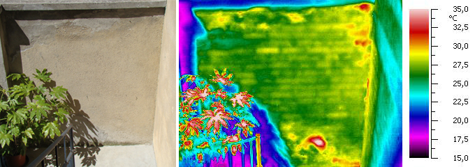 Visualizzazione tessiture murarie e elementi nascosti dall'intonaco